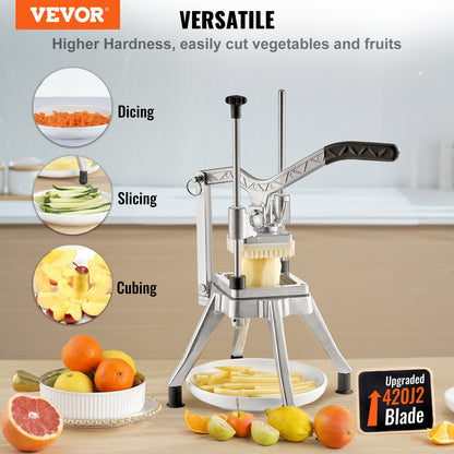 Commercial Chopper Commercial Vegetable Chopper with 4 Blades Fruits Dicer - Image 2