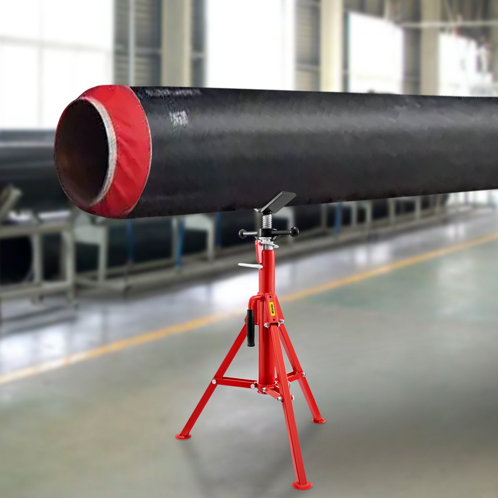 Pipe Jack Stand V-Head Foldable Legs 2500LB Max. Height 52" - Image 8