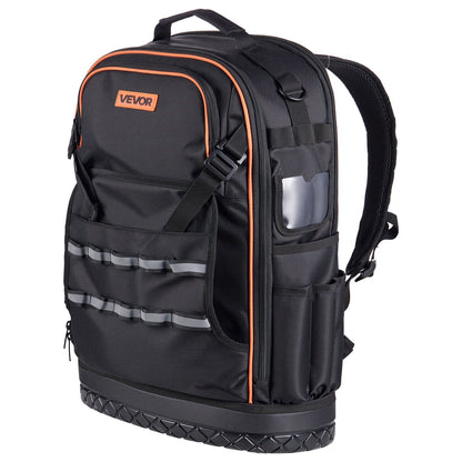 Tool Backpack, 65 Pockets, Heavy-duty Tools Storage Organizer Work Bags with Laptop Compartment & Molded Base, Electrician Jobsite Backpack for Electrician, Repairman, and HVAC Techs - Image 9