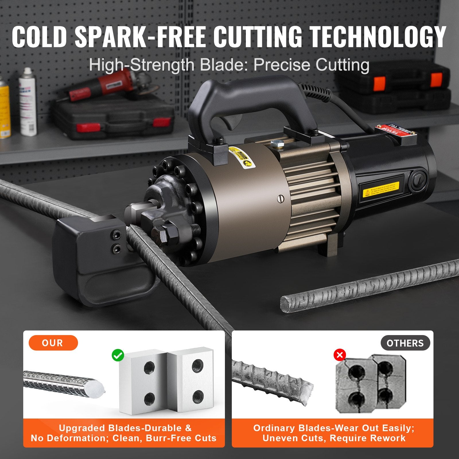 2300W Electric Hydraulic Rebar Cutter Cutting up to 1.26 Inch 5-32mm - Image 6