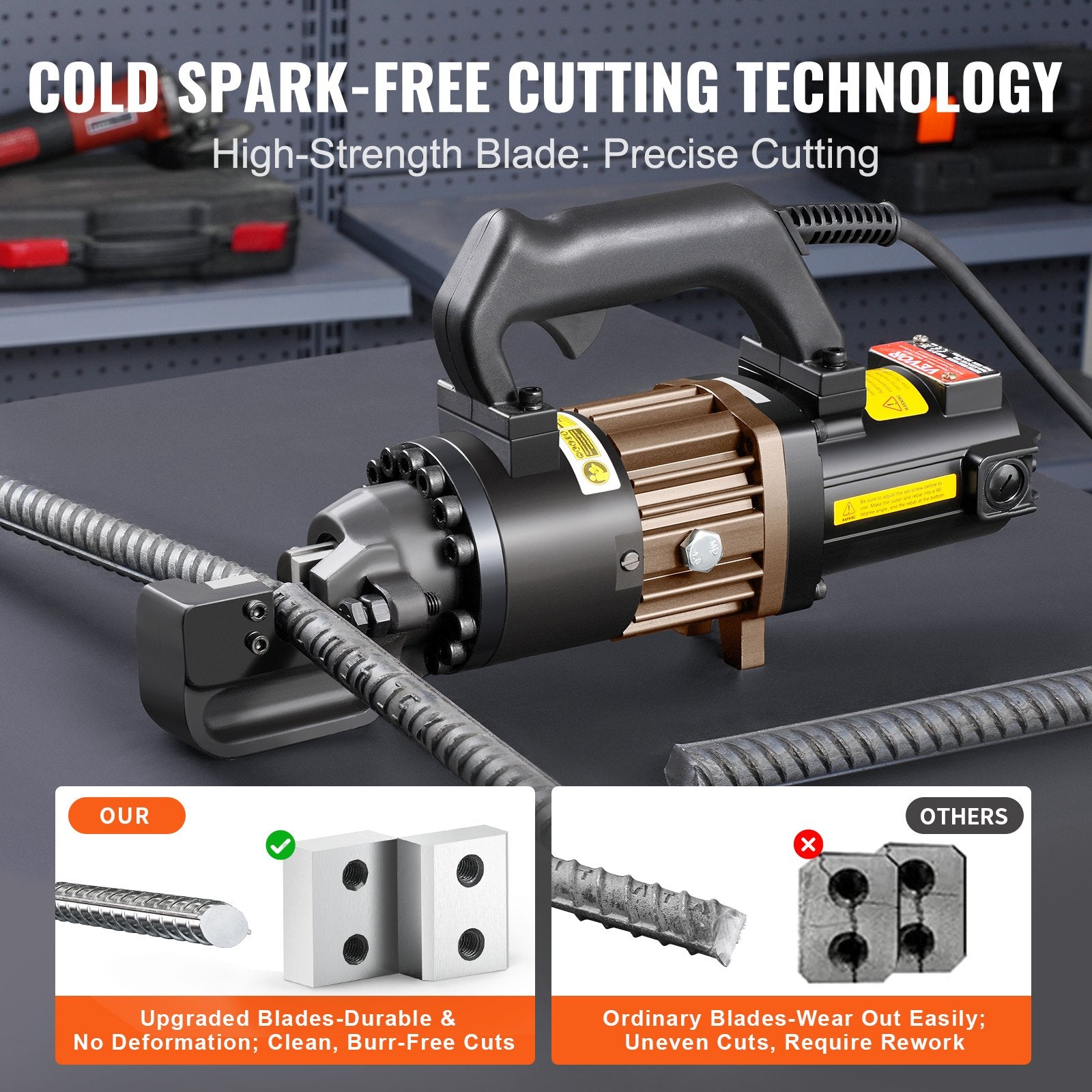 1000W Electric Hydraulic Rebar Cutter Cutting up to 3/4 Inch #6 4-20mm - Image 6