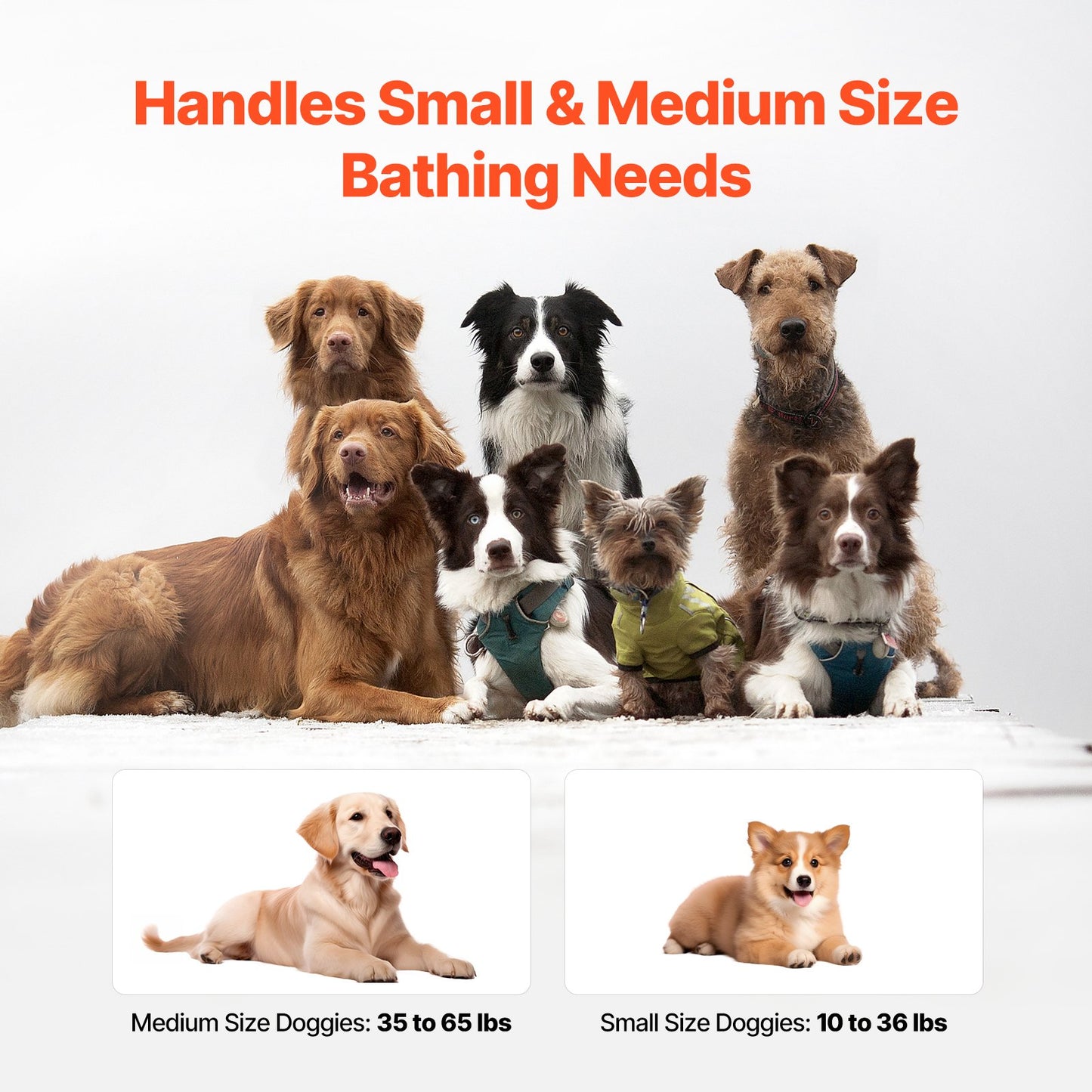 Portable Dog Bathtub, Elevated & Foldable Space-saving Pet Shower Station with Quick Drainage, Bathing Tub for Washing & Grooming Small and Medium Size Dogs and Cats Indoor & Outdoor, Light Blue - Image 6