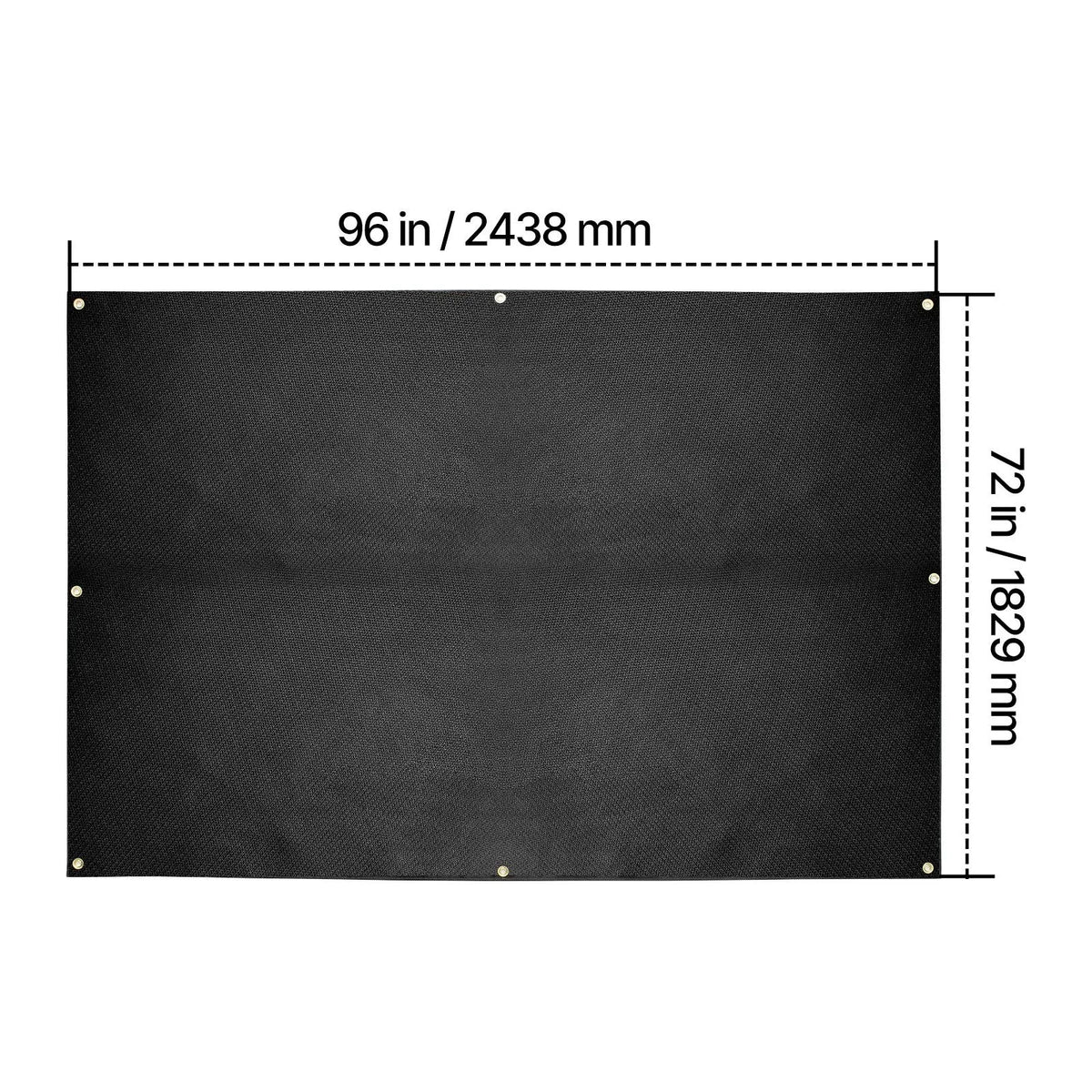 Welding Blanket, 1829mm x 2438mm Silicone Coated Fiberglass Welding Blanket, 1800°F Heat Resistant Safety Protection Blankets, Flame Retardant Fireproof Insulation Mat with Metal Grommets - Image 8