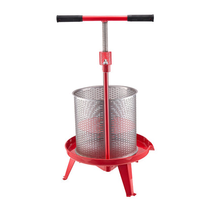 3.69 Gal/14L Fruit Wine Press, Stainless Steel Basket with Cross-beam and Triangular Structure, Manual Juice Maker, Cider Apple Grape Tincture Making Press with T-Handle for Kitchen Home - Image 9