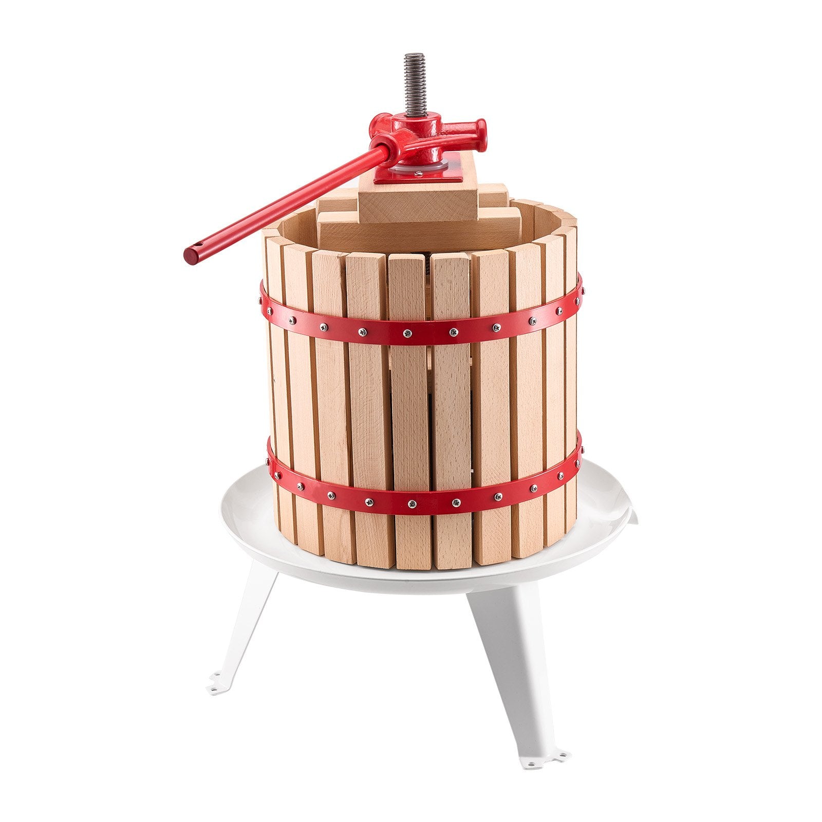 Fruit Wine Press Manual Press for Wine Making 3.2 Gal/12L Wood Basket - Image 9