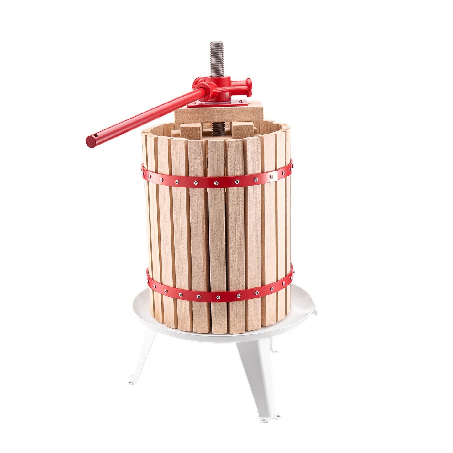 Fruit Wine Press Manual Press for Wine Making 4.75 Gal/18L Wood Basket - Image 9