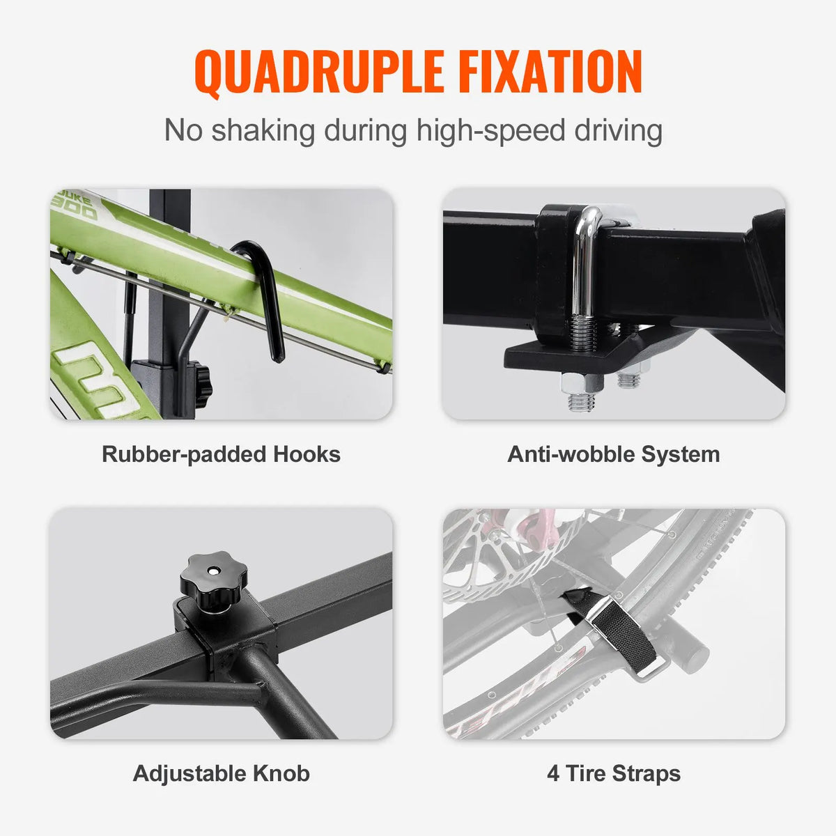 2-Bike Rack Hitch Mount Folding Carrier Car Truck SUV 1.25 - Image 3