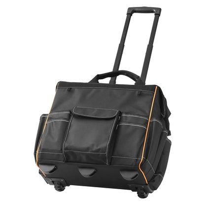 Rolling Tool Bag, 110 lbs Load Capacity, 25 Pockets Heavy Duty Roller Tool Bag with Adjustable Telescoping Handle & Stable Base, Toolbag Organizers with Wheels for Electrician, Construction - Image 9