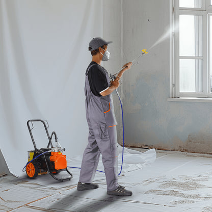 Cart Airless Paint Sprayer Diaphragm Paint Airless Sprayer 1700W Electric - Image 8