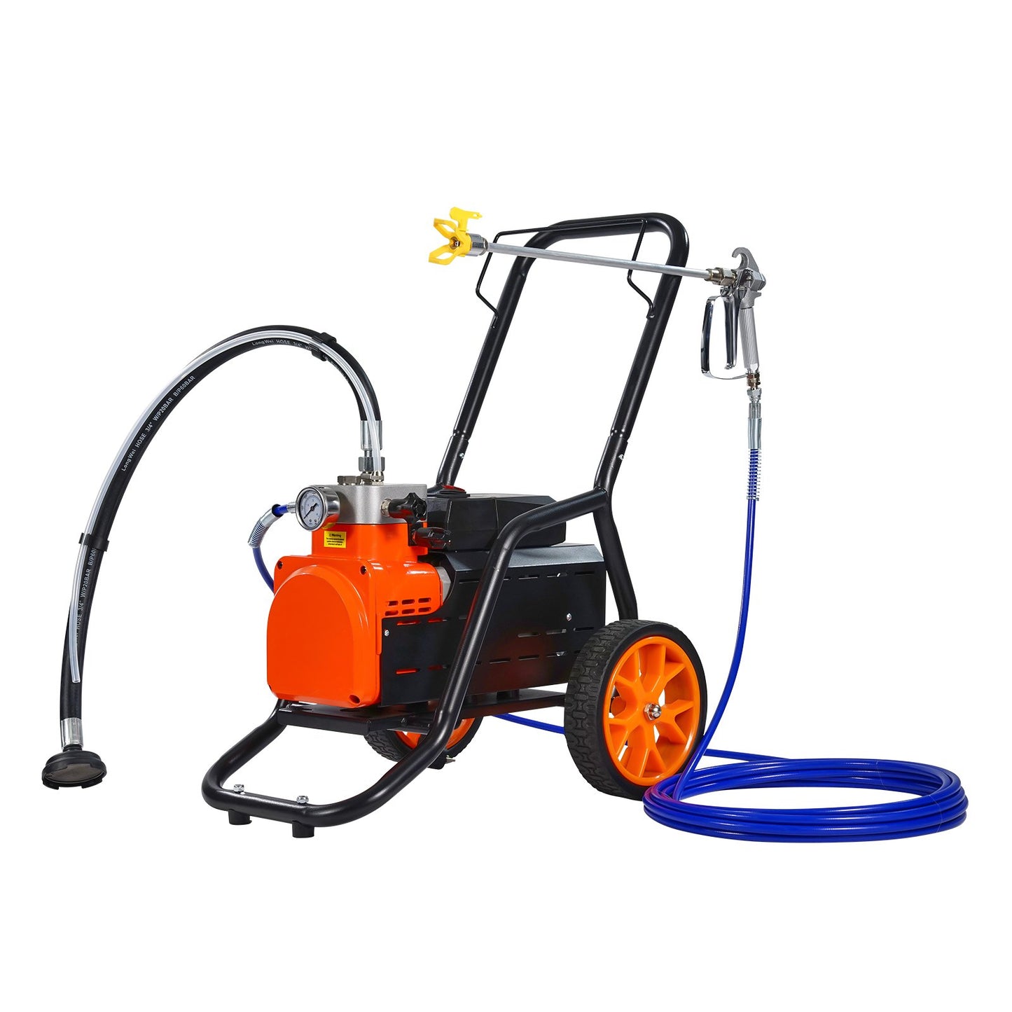 Cart Airless Paint Sprayer Diaphragm Paint Airless Sprayer 1700W Electric - Image 9