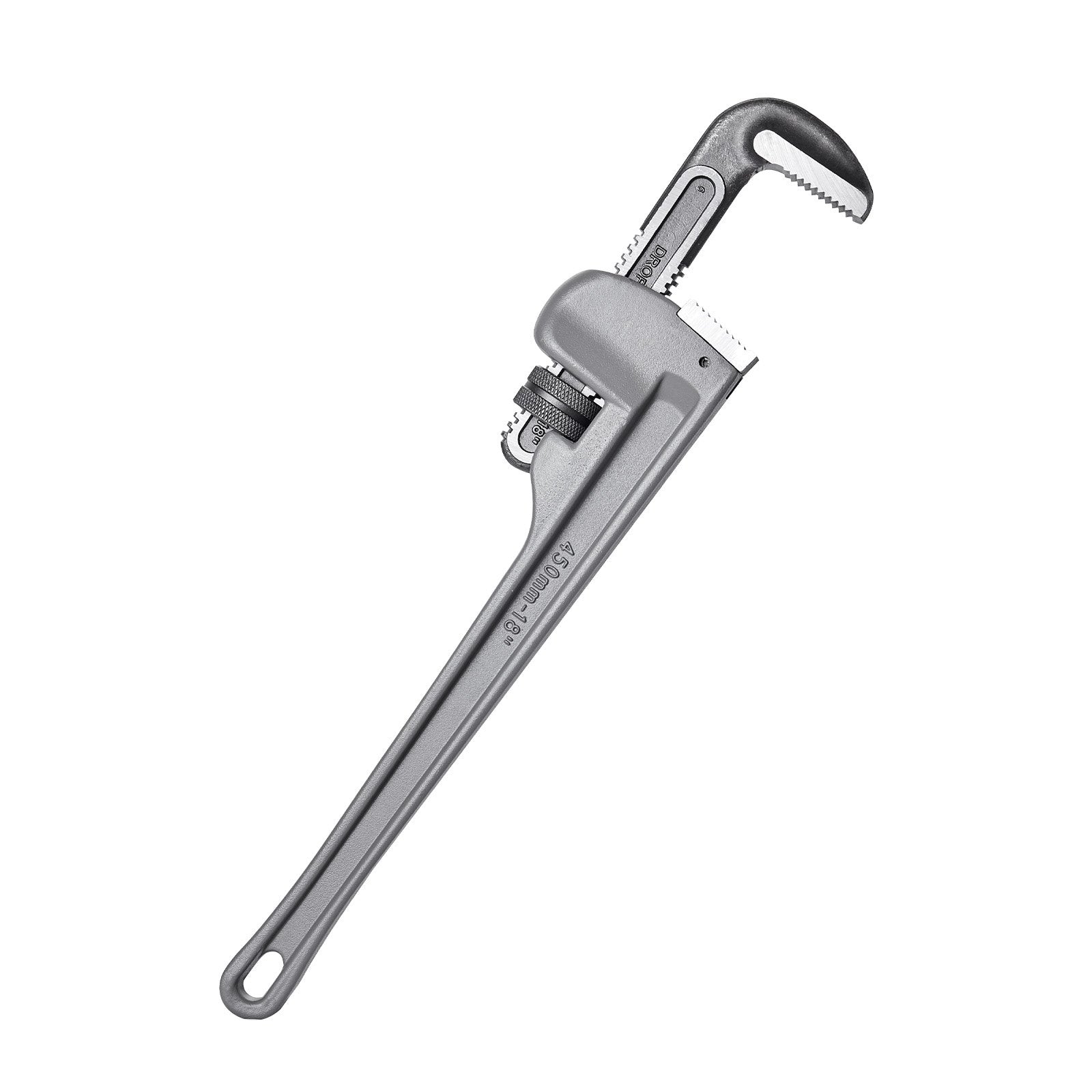 Pipe Wrench, 18" Aluminum Straight Pipe Wrench, Adjustable Plumbing Wrench, with High Strength Jaw and Ergonomic Handle, Easy to Carry, Hangable Design, for Water Pipes, Automotive Repairs - Image 9
