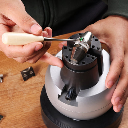 Engraving Block 5 inch Ball Vise Setting Jewelry Ball Vise Engraving with 34PCS Attachment and Rubber Base - Image 8