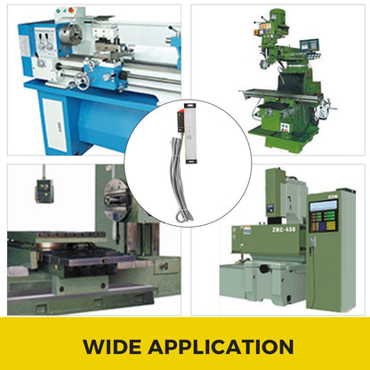 Lathe Linear Scale 150 mm Linear Glass Scale, High Accuracy 0.0002" Optical Length, Precision Linear Scale, Aluminum Body for Drilling, Grinding, Mill Milling Lathe machine with Accessories - Image 7