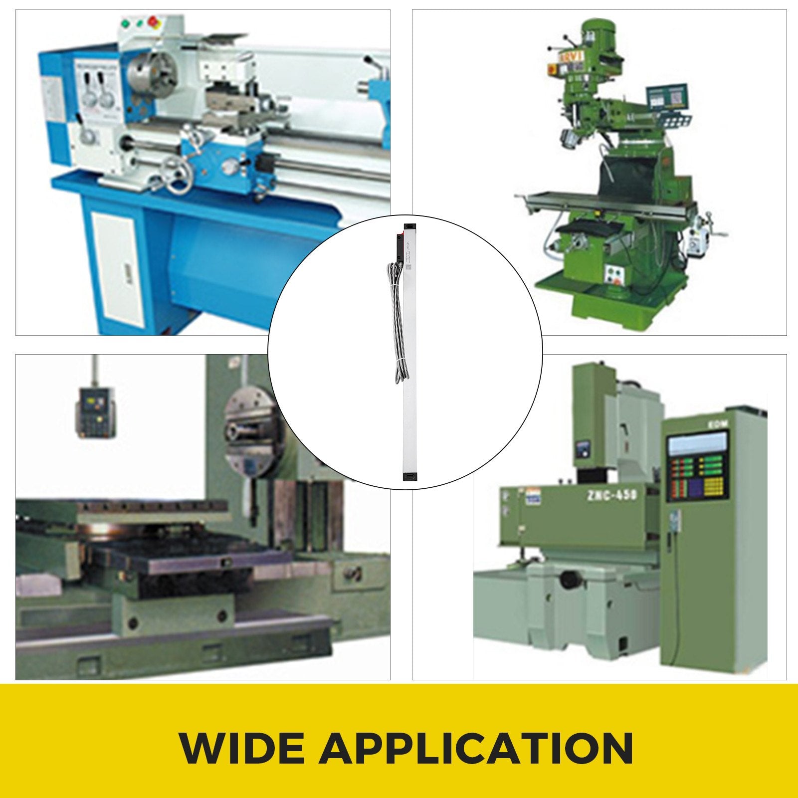 1 Axis Lathe Linear Scale 550mm with Accuracy 0.0002" Optical Length Precision Linear Scale Aluminum Body for Mill Milling Lathe Machine with Accessories (550mm(22")) - Image 7