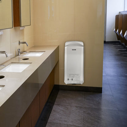 Jet Hand Dryer Blade Hand Dryer Automatic High Speed for Washroom Silver - Image 8