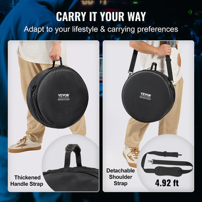 5-Piece Drum Bag Set, 1680D Oxford Fabric, Padded Drum Bags and Cases with 4.92 ft Detachable Shoulder Strap Carry Handles Foldable Design, for 55cm Kick 30cm Tom 33cm Tom 40cm Tom 35cm Snare - Image 4