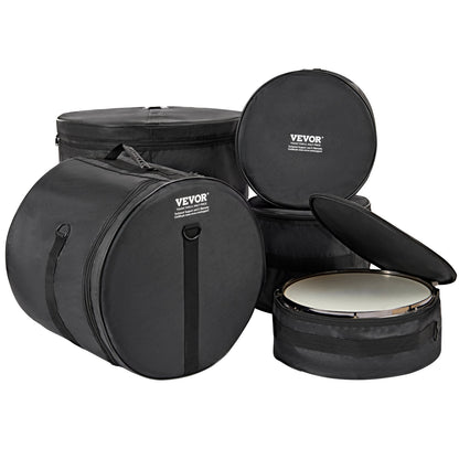 5-Piece Drum Bag Set, 1680D Oxford Fabric, Padded Drum Bags and Cases with 4.92 ft Detachable Shoulder Strap Carry Handles Foldable Design, for 55cm Kick 30cm Tom 33cm Tom 40cm Tom 35cm Snare - Image 9