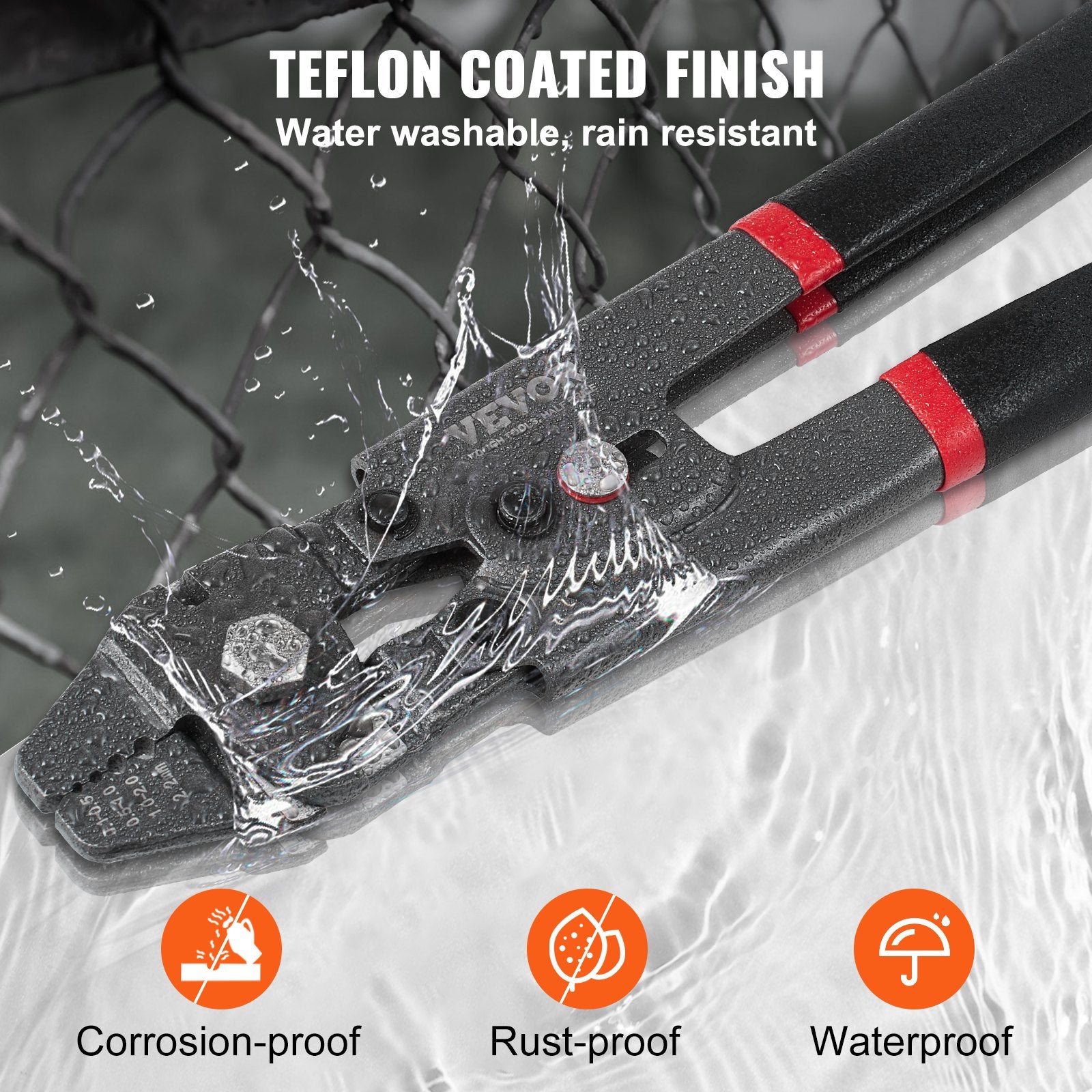 Crimping Tool, Up To 2.2mm Wire Rope Crimping Tool, Crimping Loop Sleeve Kit with a Cable Cutter and 160pcs Aluminum Buckles, Teflon Coating Anti-Rust Fishing Crimping Tool - Image 5
