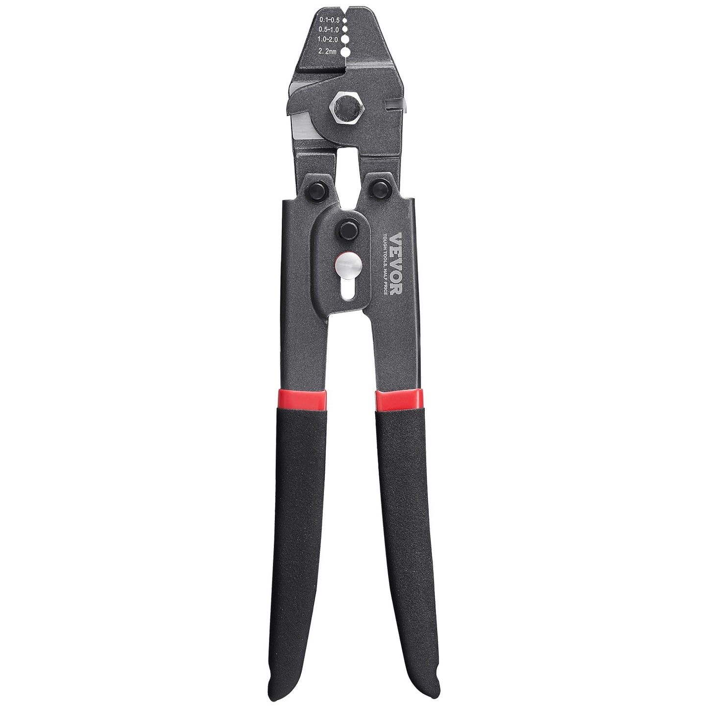 Crimping Tool, Up To 2.2mm Wire Rope Crimping Tool, Crimping Loop Sleeve Kit with a Cable Cutter and 160pcs Aluminum Buckles, Teflon Coating Anti-Rust Fishing Crimping Tool - Image 9