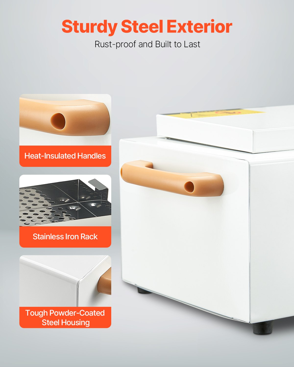 High Temperature Autoclave Machine, 2L, 300W High Temperature Cleaner Machine Box with Adjustable Temperature and Time, Dry Heat Cabinet Nail Tool Cleaner for Labs, Home, Nail and Beauty Salons - Image 6