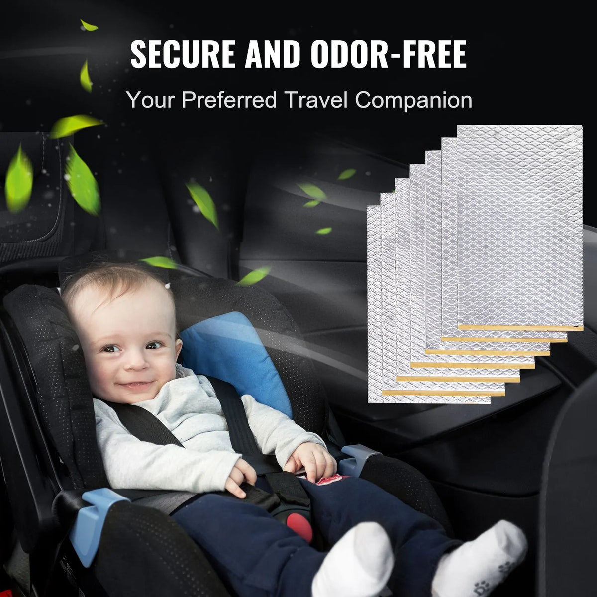 Car Sound Deadening Mat, 80 mil 3.3sq.m Car Sound Dampening Material, Butyl Automotive Sound Deadener, Noise Insulation and Vibration Dampening Material for Car - Image 6
