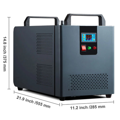 Industrial Water Chiller, KH-6000, 200W Industrial Water Cooler Cooling System with Compressor 12 L Water Tank Capacity 7.8 L/min Max Flow Rate, for CO2 Laser Engraving Machine Cooling Machine - Image 8