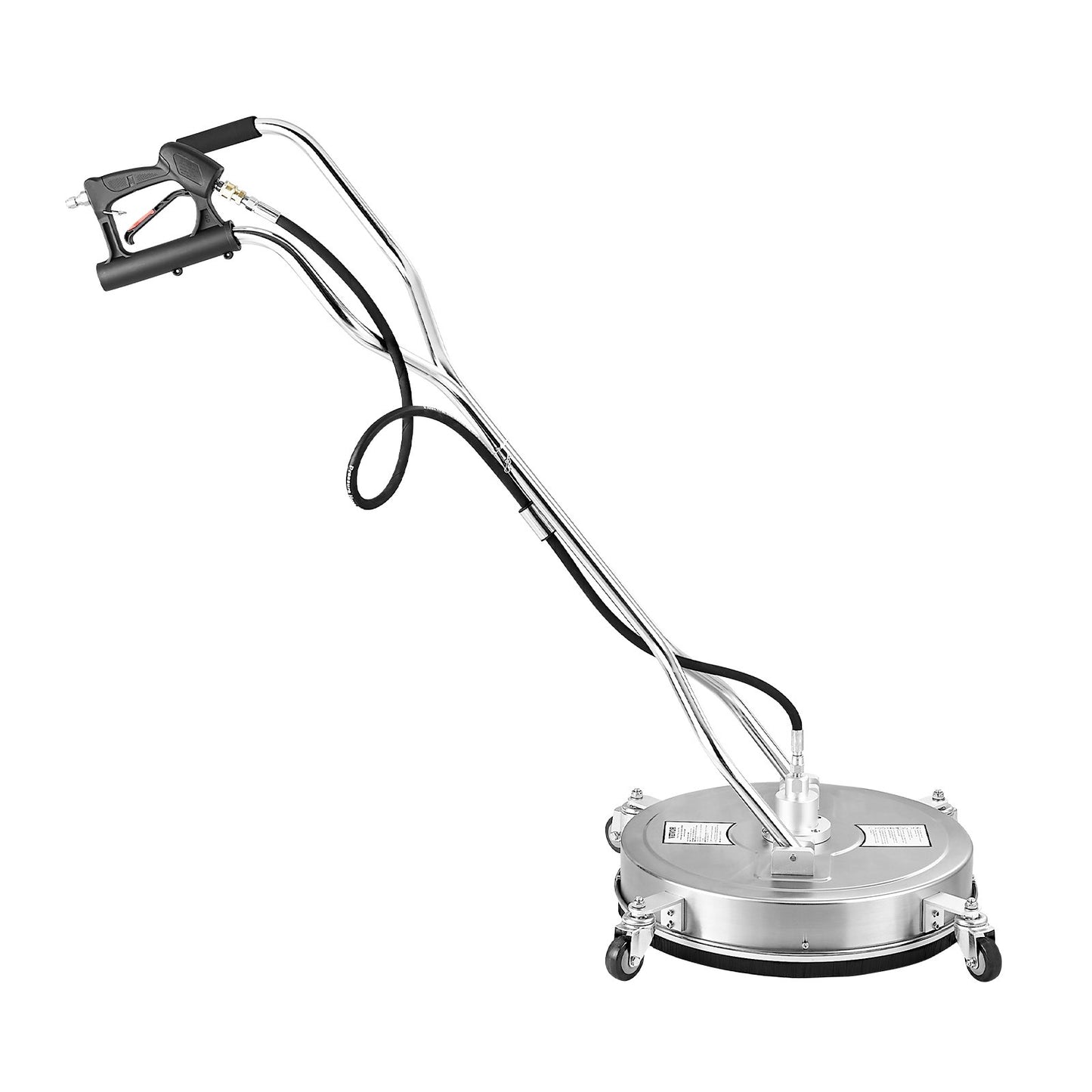 20" Pressure Washer Surface Cleaner, Stainless Steel Pressure Washer Attachments with 4 Wheels, 4500 Max PSI, 3/8 Quick Connector, 2 Spray Nozzles, Dual Handle, for Concrete, Patio, Sidewalk - Image 9