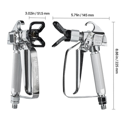 Airless Paint Spray Gun 3600PSI High Pressure Airless Spray Gun 517 Tip - Image 8