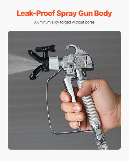 Airless Paint Spray Gun 3600PSI High Pressure Airless Spray Gun with 5Tips - Image 3