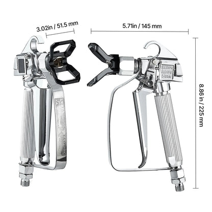Airless Paint Spray Gun 3600PSI High Pressure Airless Spray Gun with 5Tips - Image 8