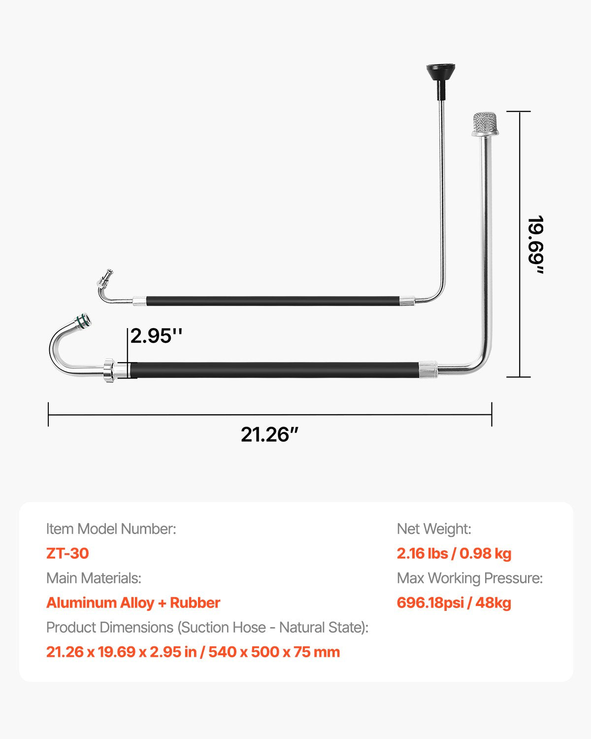 Suction Hose Tube and Reflux Line Sets Airless Paint Sprayers Tool Part - Image 7