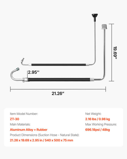 Suction Hose Tube and Reflux Line Sets Airless Paint Sprayers Tool Part - Image 7