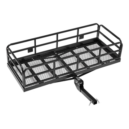 60" x 24" x 14", Hitch Cargo Carrier, 500 lbs Capacity Hitch Cargo Carrier with Anti-Rattle Hitch Stabilizer, Folding Hitch Mount Cargo Carrier with Pins and Latches, Fit for SUVs/Pickup Trucks - Image 9