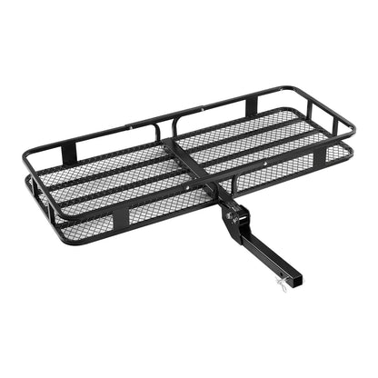 60" x 24" x 6", Hitch Cargo Carrier, 500 lbs Capacity Hitch Cargo Carrier with Cargo Net with Hook & Waterproof Cargo Bag, Folding Hitch Mount Cargo Carrier with Ratchet Straps, Fit for SUVs - Image 9