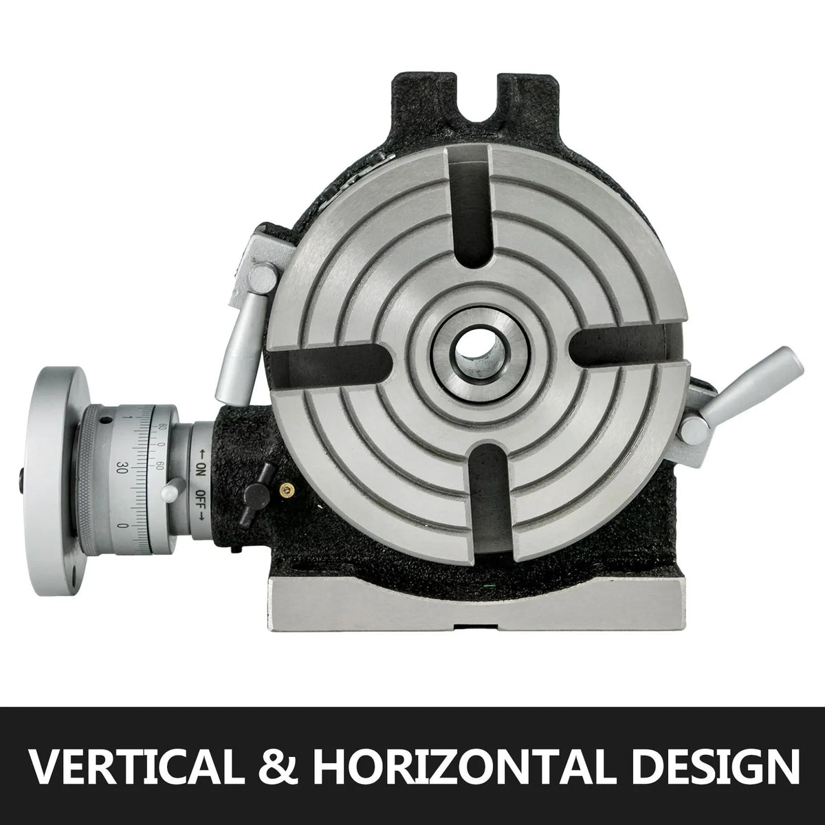 Rotary Table 6inch(150mm) Horizontal Vertical Milling Table 2/5inch(10mm) 4-Slot Milling Rotary Table MT-2 Rotary Table for Milling with Indexing Plate Set for Precision Milling Drilling - Image 2