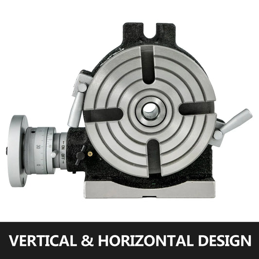 Rotary Table 6inch(150mm) Horizontal Vertical Milling Table 2/5inch(10mm) 4-Slot Milling Rotary Table MT-2 Rotary Table for Milling with Indexing Plate Set for Precision Milling Drilling - Image 2