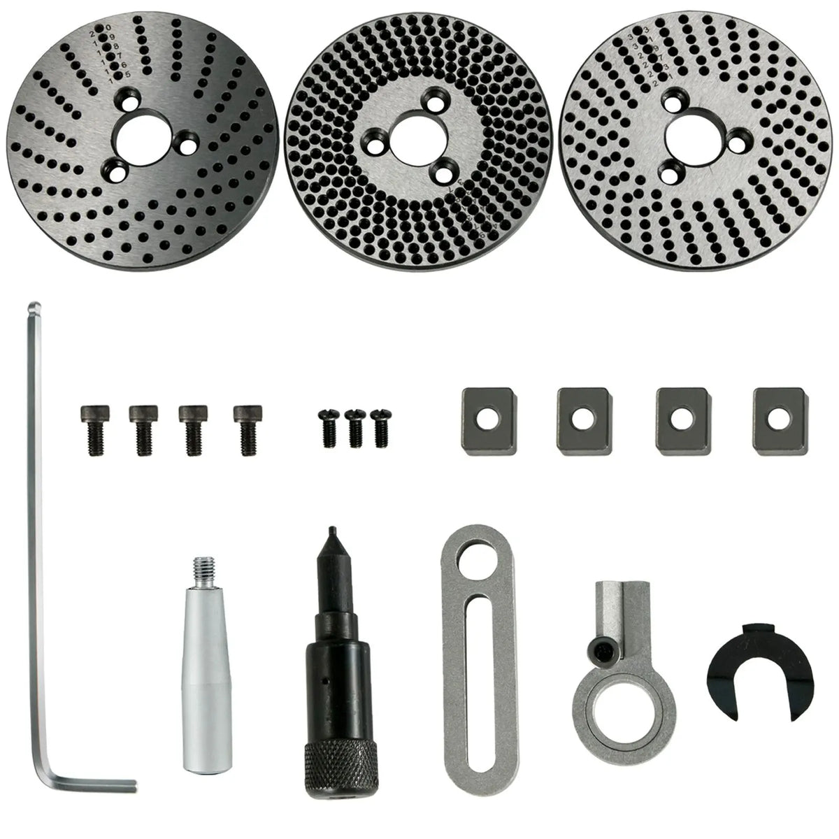 Rotary Table 6inch(150mm) Horizontal Vertical Milling Table 2/5inch(10mm) 4-Slot Milling Rotary Table MT-2 Rotary Table for Milling with Indexing Plate Set for Precision Milling Drilling - Image 9