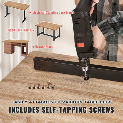 Table Top, 55" x 27.6" x 1", 220.5 lbs Load Capacity, Universal One-Piece Particle Board Desktop for Height Adjustable Electric Standing Desk Frame, Rectangular Countertop for Home & Office Desk - Image 4