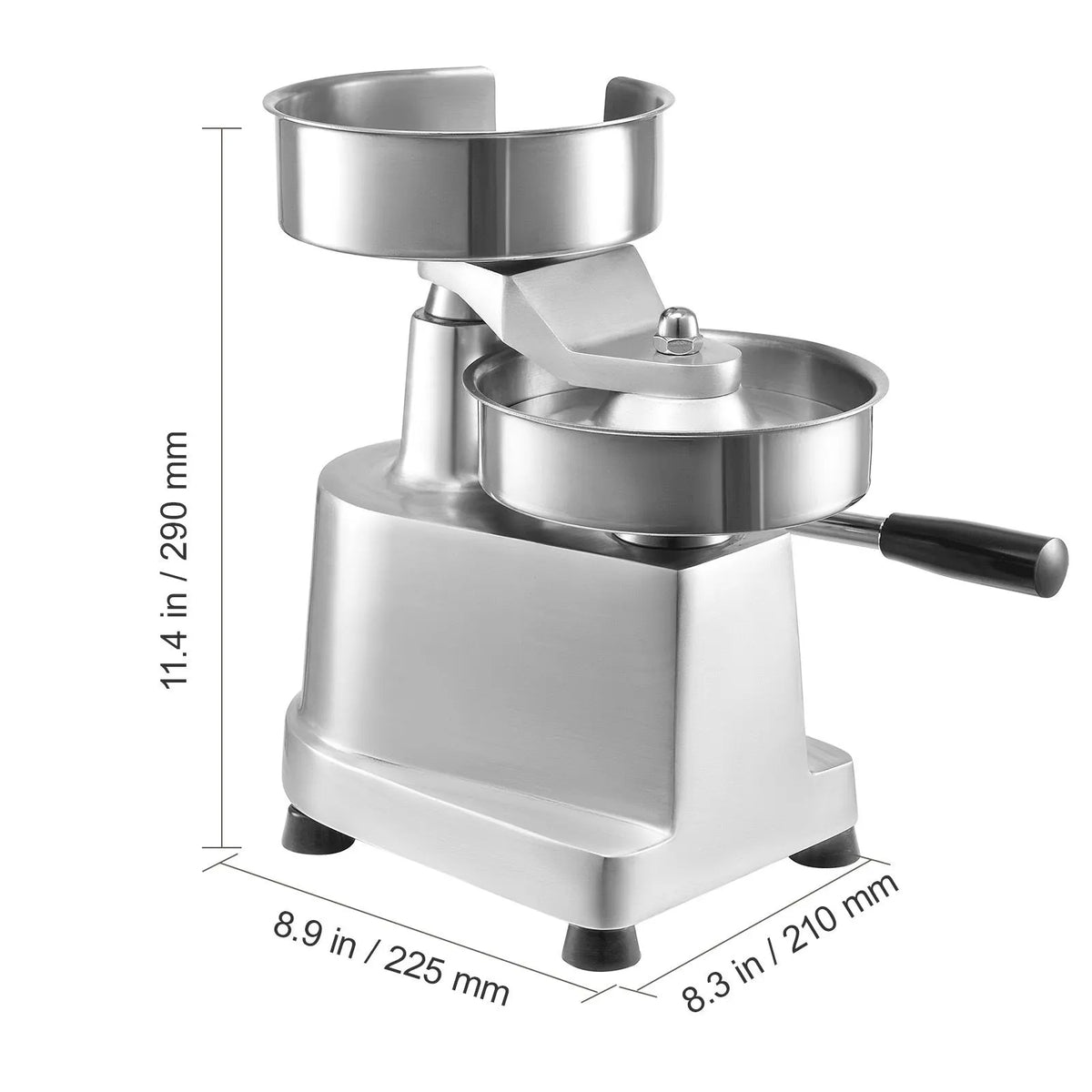 Commercial Burger Patty Maker, 150mm Hamburger Beef Patty Maker, Heavy Duty Food-Grade Stainless Steel Bowl Burger Press Machine, Kitchen Meat Forming Processor with 1000 Pcs Patty Papers - Image 8