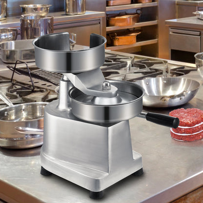 Commercial Burger Patty Maker, 150mm Hamburger Beef Patty Maker, Heavy Duty Food-Grade Stainless Steel Bowl Burger Press Machine, Kitchen Meat Forming Processor with 1000 Pcs Patty Papers - Image 8