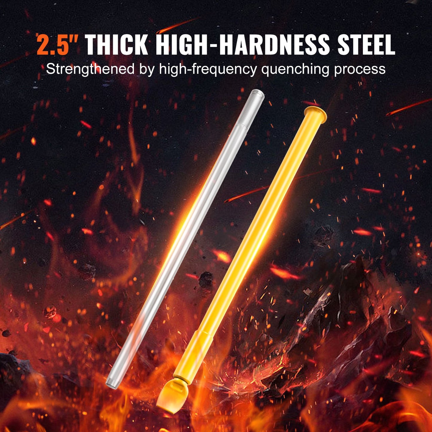 Tire Bead Breaker Slide Hammer, 117.5 cm Length Tire Slide Hammer, Heavy Duty Steel Tire Changing Tool, Tire Breaker Bar for Car Truck Trailer Tire Removal - Image 5