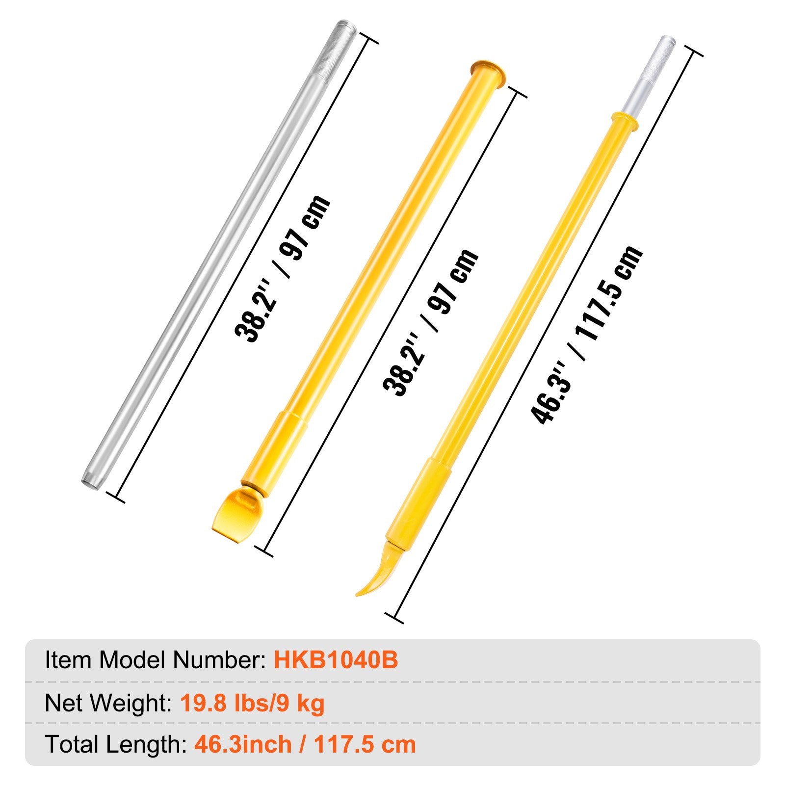 Tire Bead Breaker Slide Hammer, 117.5 cm Length Tire Slide Hammer, Heavy Duty Steel Tire Changing Tool, Tire Breaker Bar for Car Truck Trailer Tire Removal - Image 7