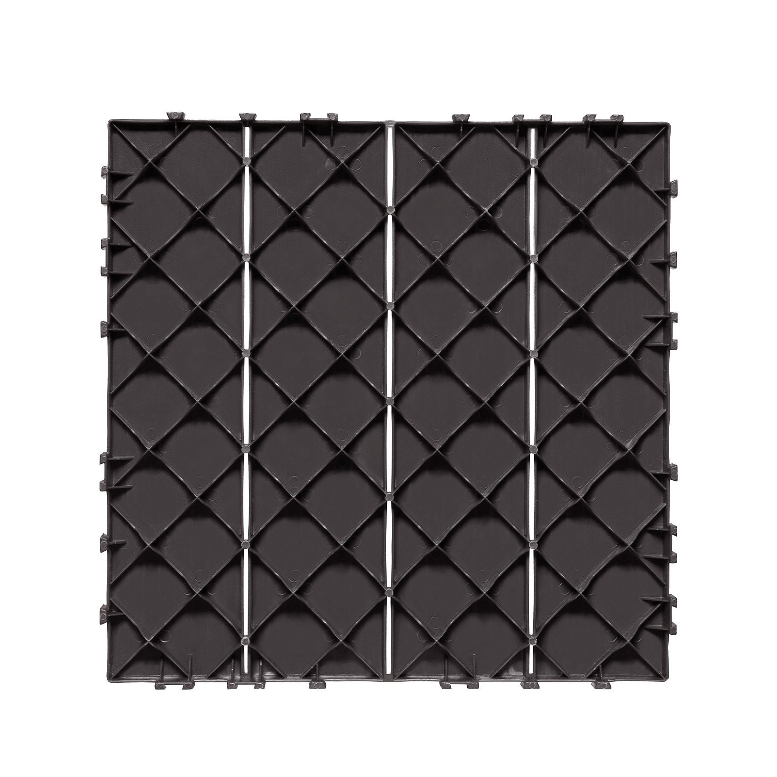 Interlocking Deck Tiles, 36 Pack,11.6"x11.6" 36 sq. ft Plastic Waterproof Outdoor Flooring All Weather Use, Patio Floor Decking Covering Tiles for Porch Poolside Balcony Backyard, Dark Brown - Image 9