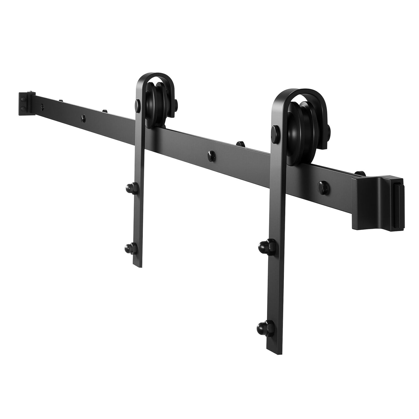 1830 mm Sliding Barn Door Hardware Kit for Single Sliding Barn Door Black