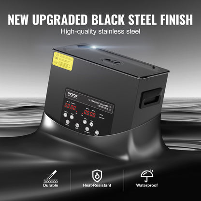 6L Ultra Sonic Cleaner, 180W Digital Ultrasonic Cleaning Machine with Gentle Mode & Upgraded Degassing, 40kHz Industrial Ultrasound Cleaner with Heater & Timer for Retainer, Jewelry, Tools - Image 5
