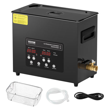 6L Ultra Sonic Cleaner, 180W Digital Ultrasonic Cleaning Machine with Gentle Mode & Upgraded Degassing, 40kHz Industrial Ultrasound Cleaner with Heater & Timer for Retainer, Jewelry, Tools - Image 9