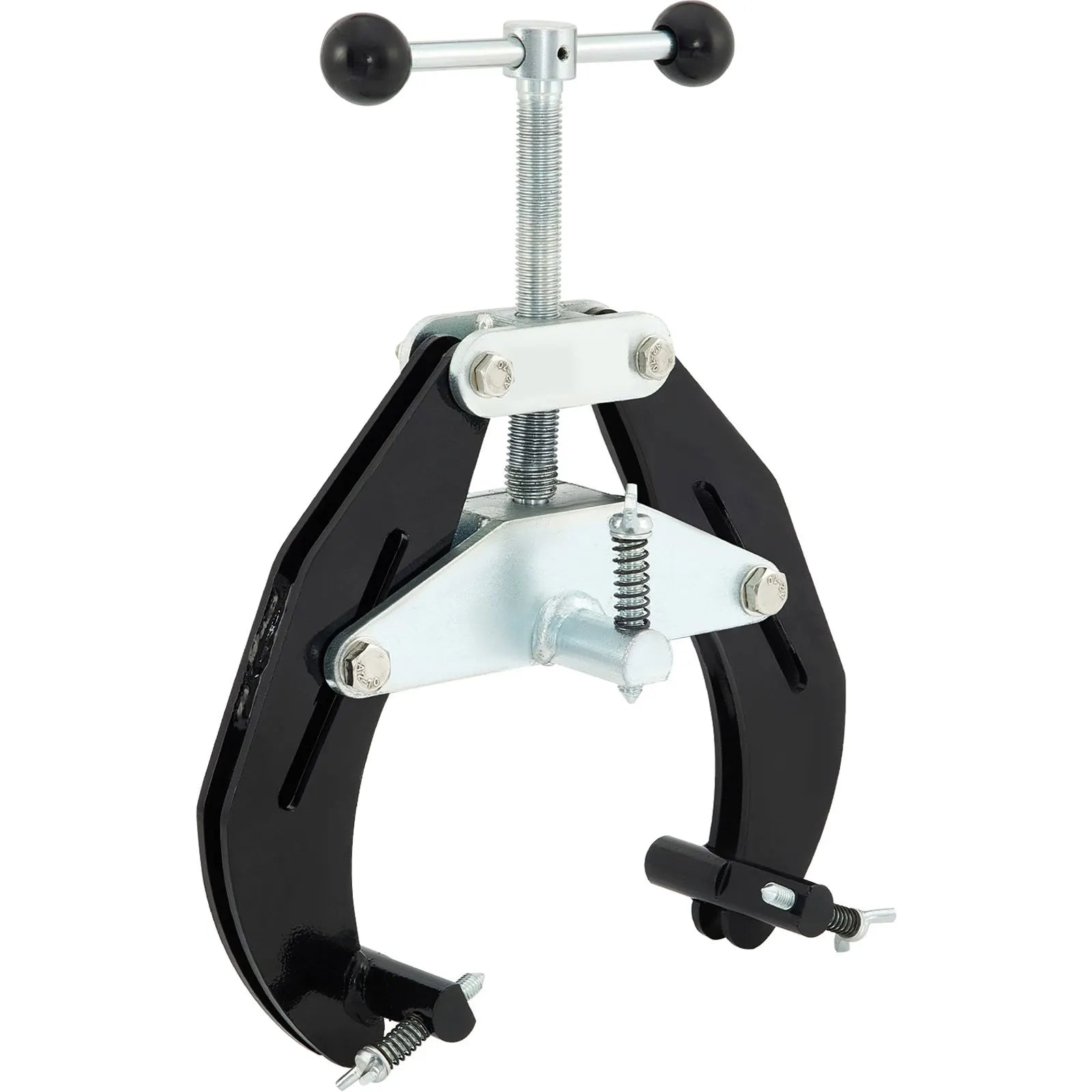 Pipe Clamp, 2 to 6 in, High Strength Ultra Clamp with Quick Acting Screws, Steel Pipe Alignment Tool with Lightweight Design, Black