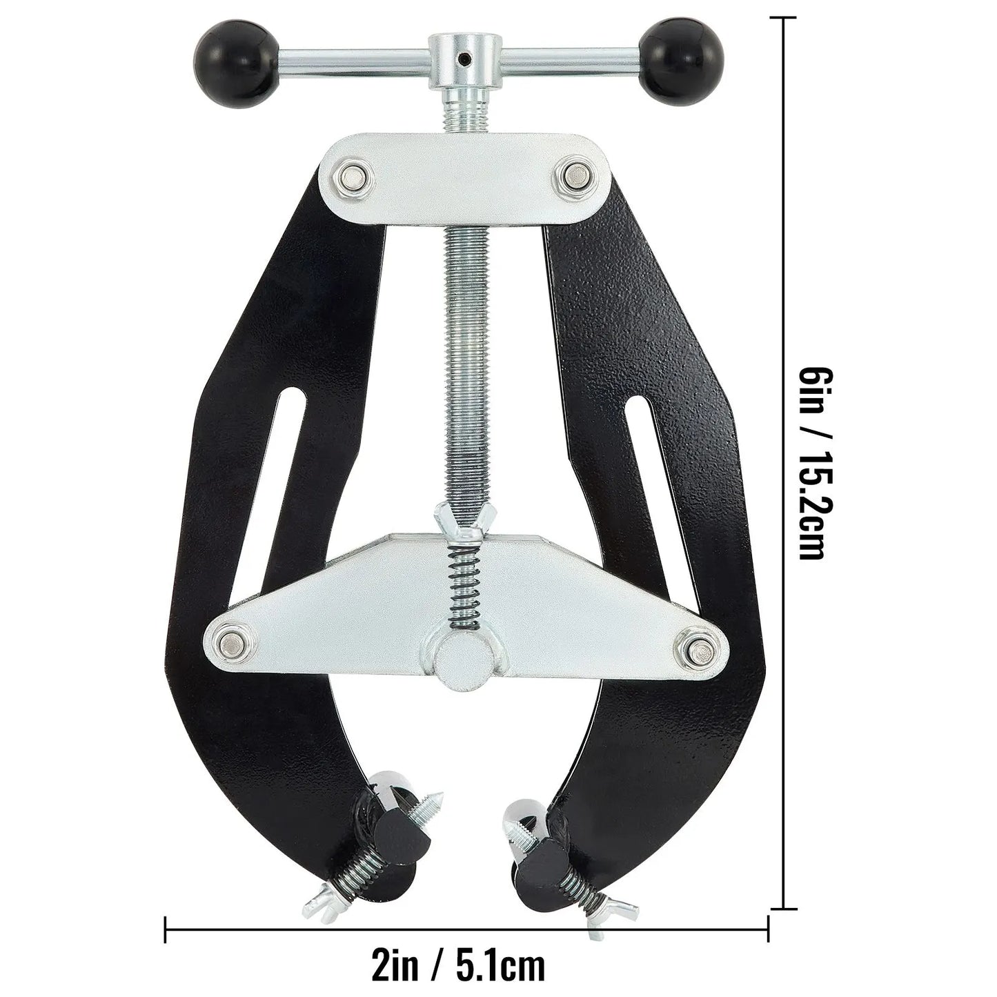Pipe Clamp, 2 to 6 in, High Strength Ultra Clamp with Quick Acting Screws, Steel Pipe Alignment Tool with Lightweight Design, Black - Image 8