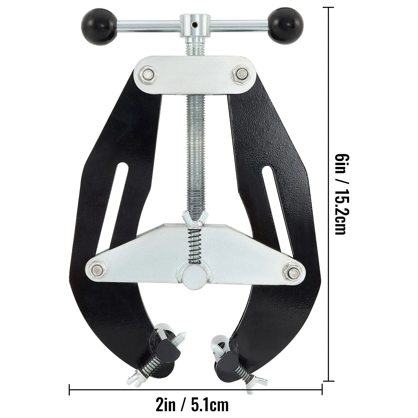 Pipe Clamp, 2 to 6 in, High Strength Ultra Clamp with Quick Acting Screws, Steel Pipe Alignment Tool with Lightweight Design, Black - Image 8