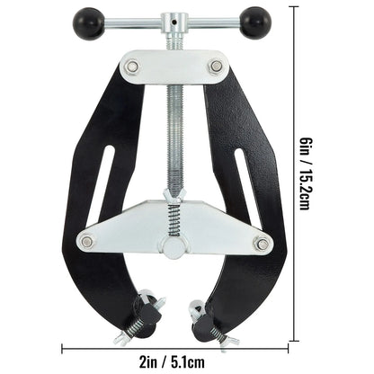 Pipe Clamp, 2 to 6 in, High Strength Ultra Clamp with Quick Acting Screws, Steel Pipe Alignment Tool with Lightweight Design, Black - Image 8
